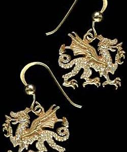 Welsh Dragon Earrings GS
