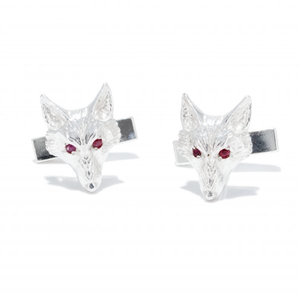 fox head cufflinks with rubies ss 5