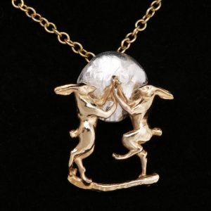 boxing hares pendant GS