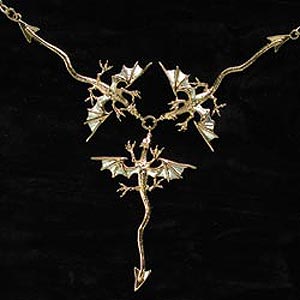 Triple Dragon Necklace GS