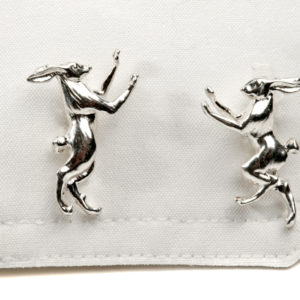 Boxing Hares Cufflinks SS