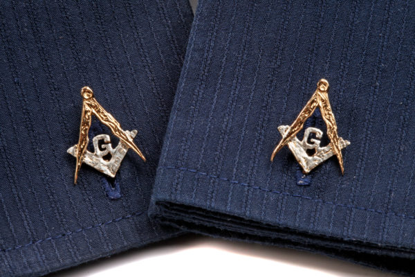 Masonic Cufflinks with G GS