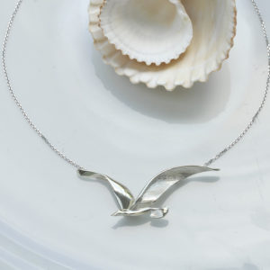 seagull necklace ss