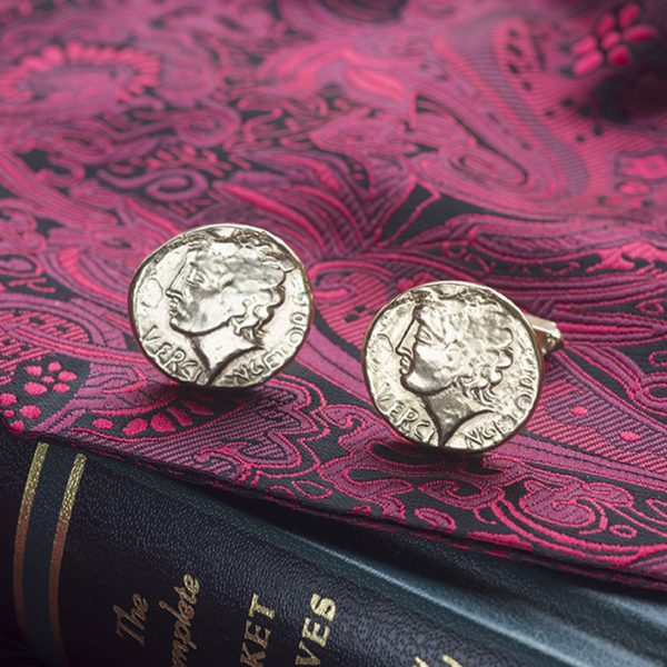 roman coin cufflinks g