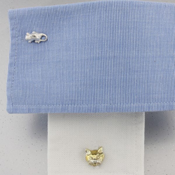 cat and mouse cufflinks GS