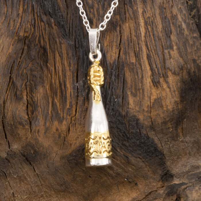 Champagne Bottle Pendant