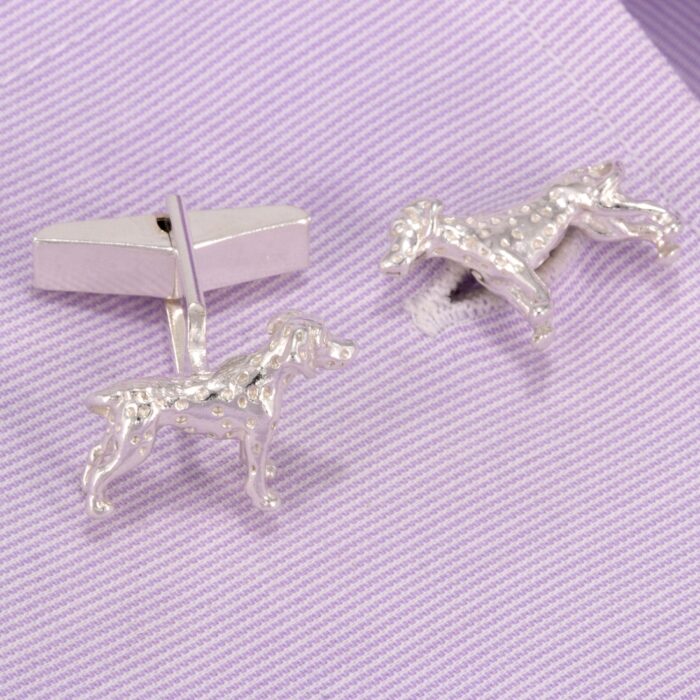 Sterling Silver Dalmatian Cufflinks
