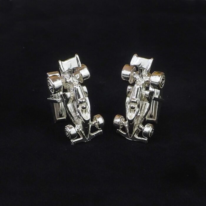 F1 Formula One Racing Car Cufflinks In Solid Sterling Silver - Image 4
