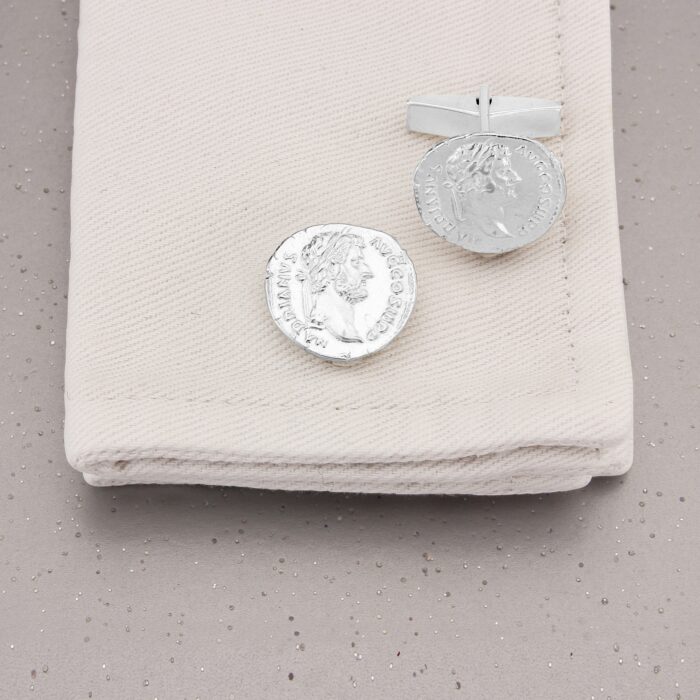 Hadrian Cufflinks in Solid Sterling Silver - Image 2