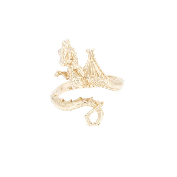 Dragon Ring in Solid Gold
