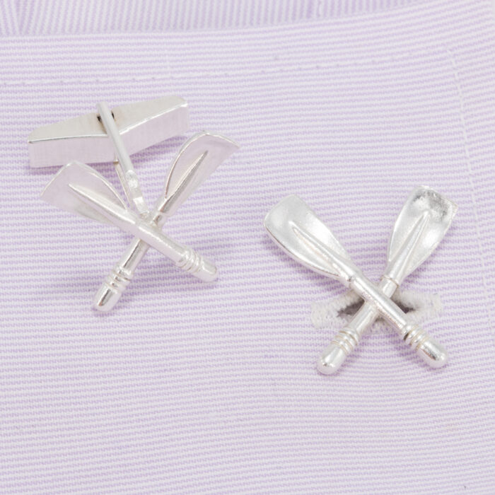 Rower Cufflinks in Sterling Silver