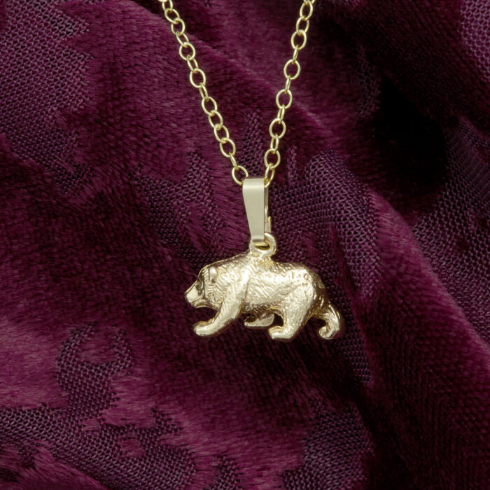 Brown Bear Pendant in 9 carat solid Gold