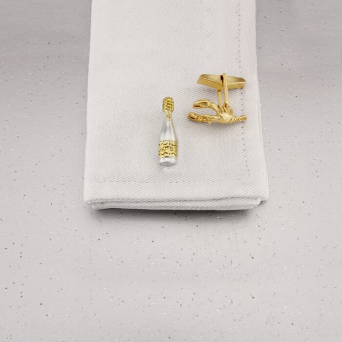 Champagne and Lobster Cufflinks - Image 2