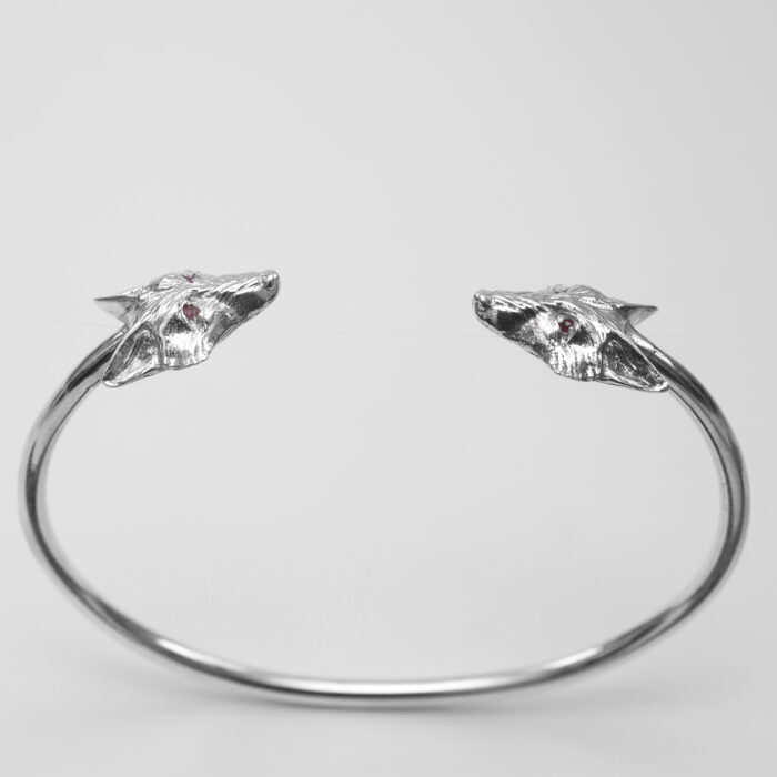 Fox Bangle with Rubies - Image 3