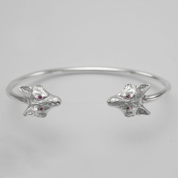 Fox Bangle with Rubies - Image 2