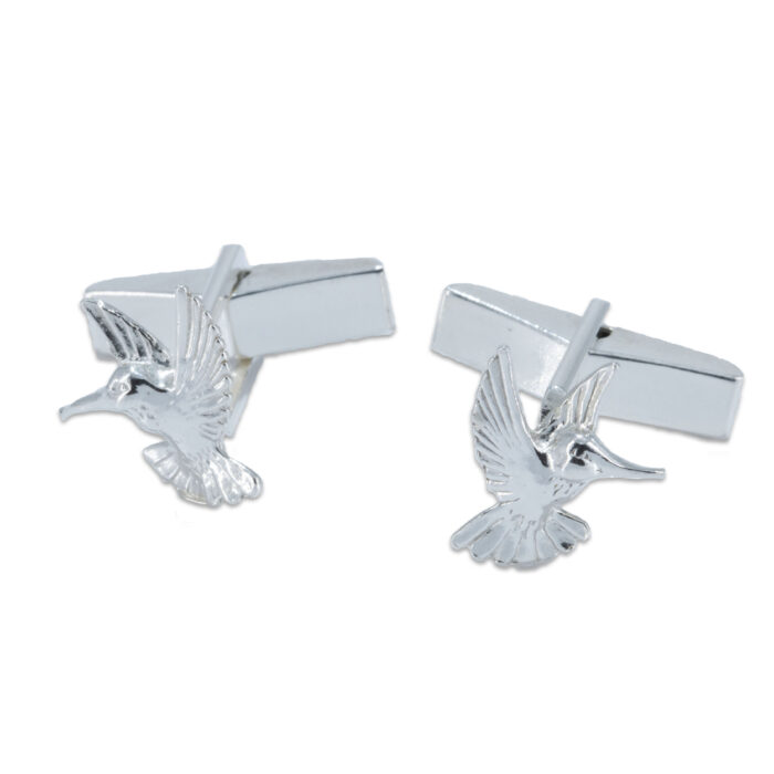 Hummingbird Cufflinks in Sterling Silver - Image 3