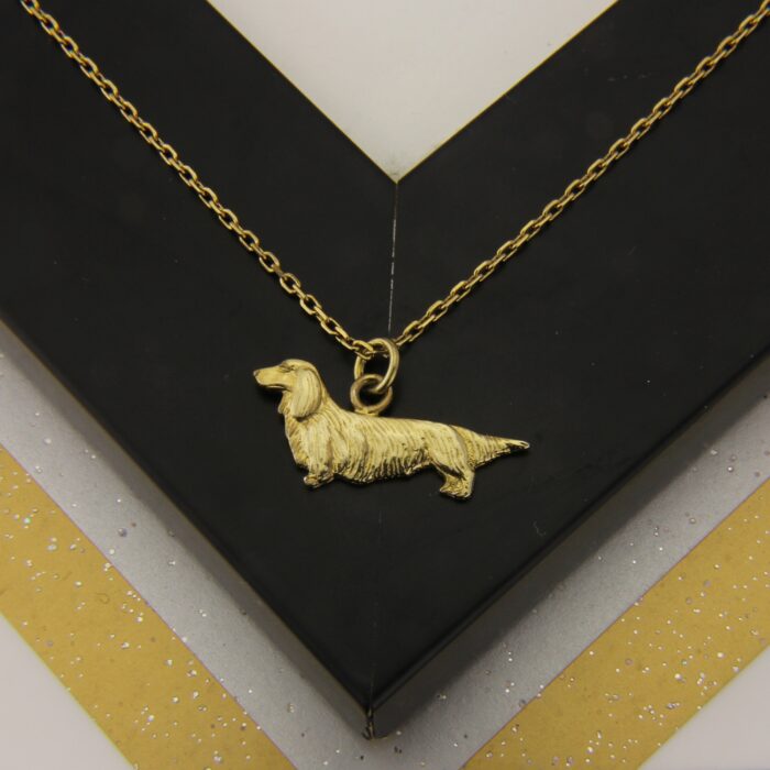 Long Hair Dachshund Pendant