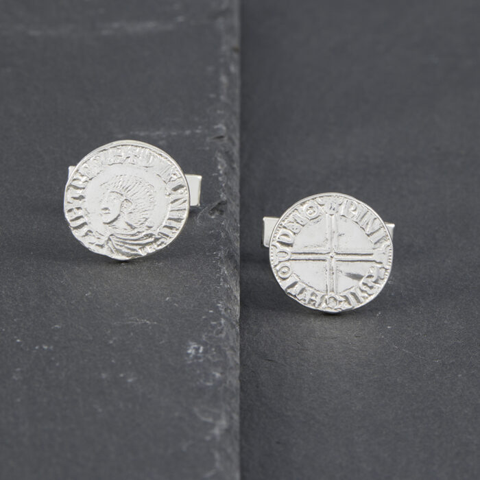 Viking Coin Cufflinks in Solid Sterling Silver - Image 2